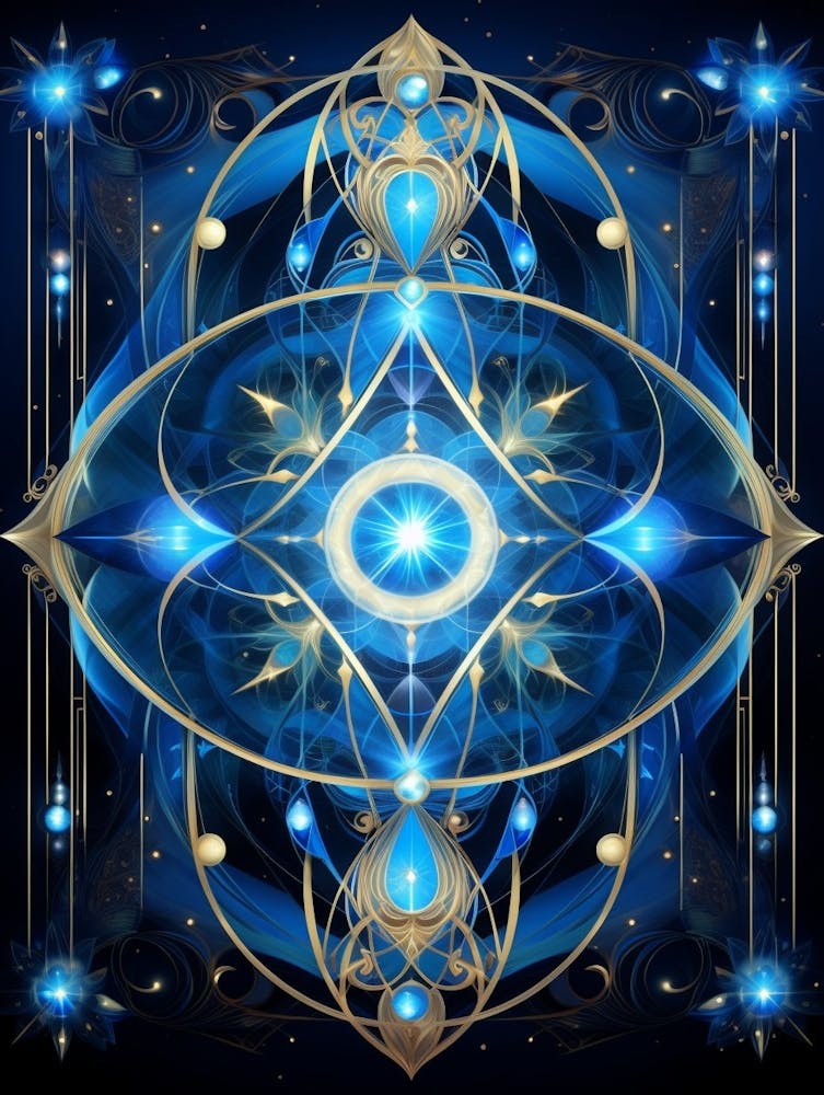 Celestial Abstract Geometric Illustration 2