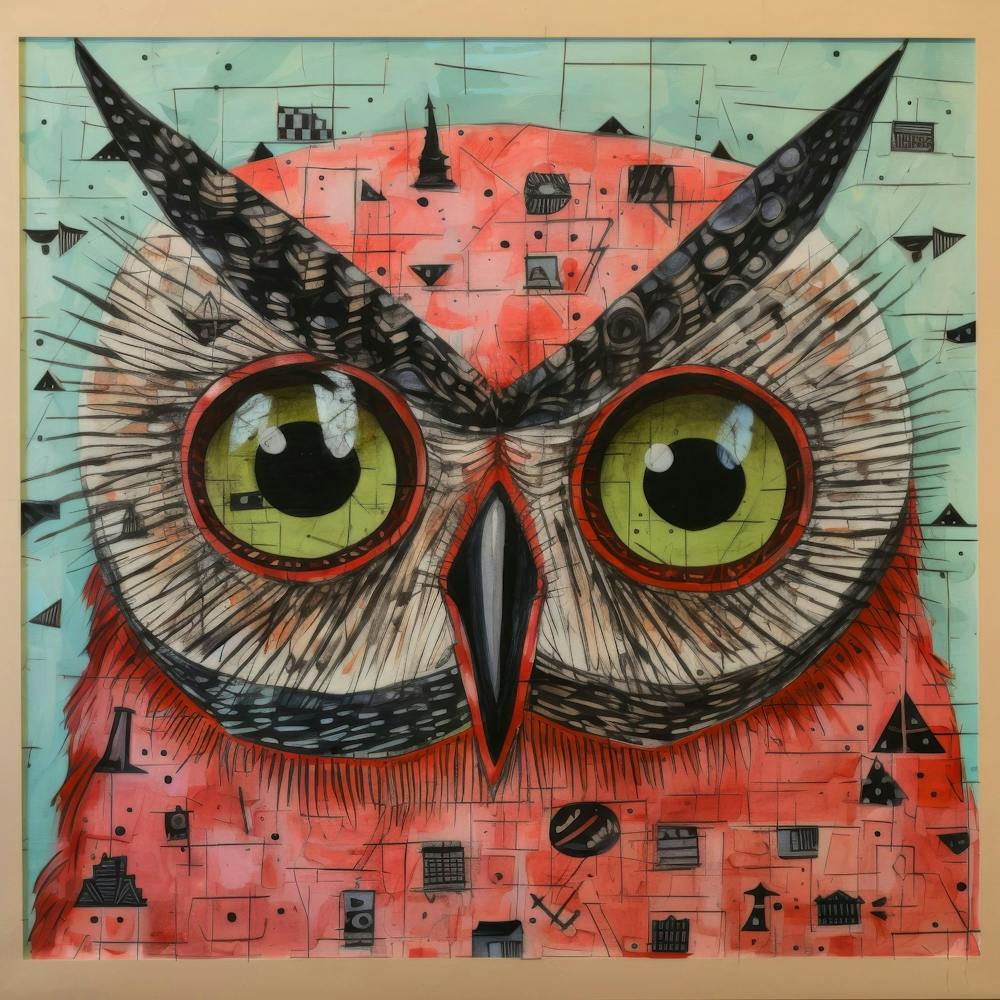 Abstract Snowy Owl 3
