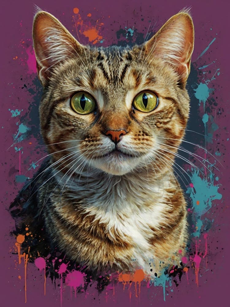 Getigerte Katze