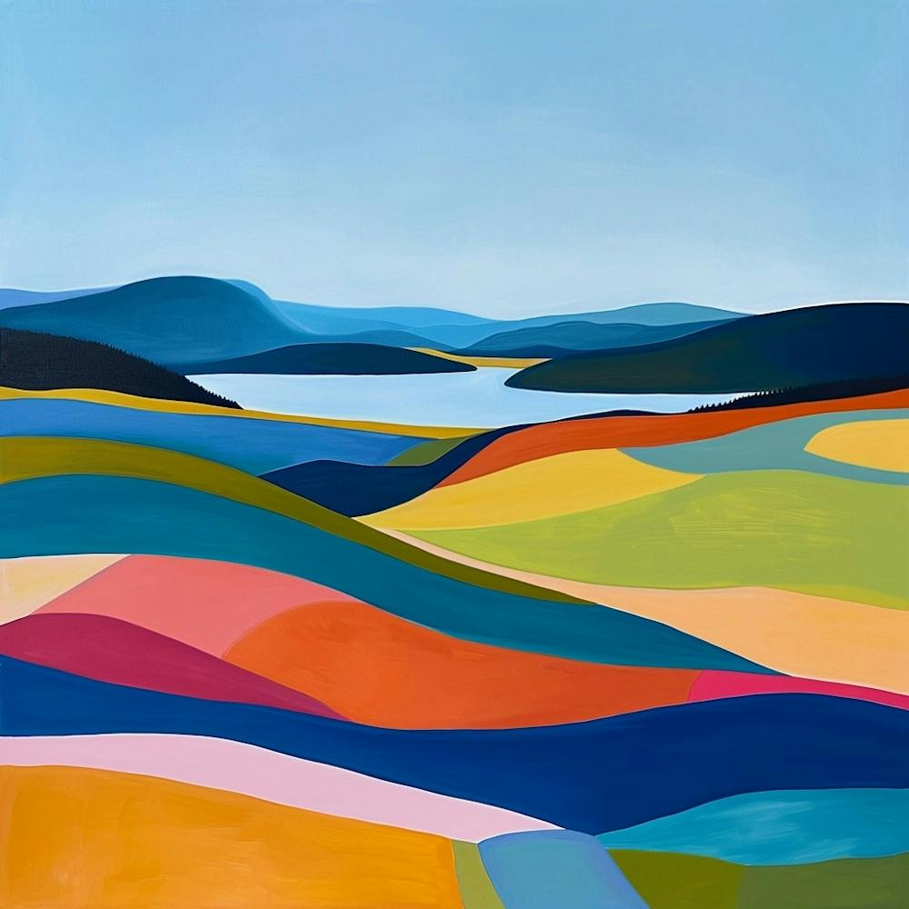 Colourful Abstract Acadia National Park Usa 2