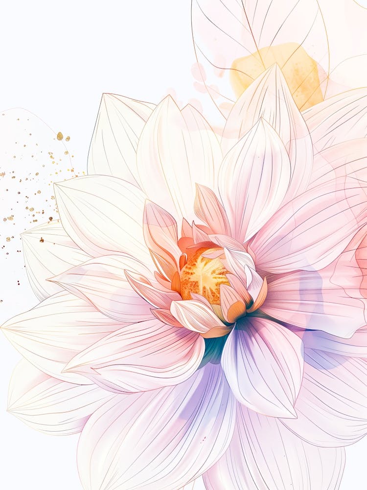 Watercolor Flower nature floral art