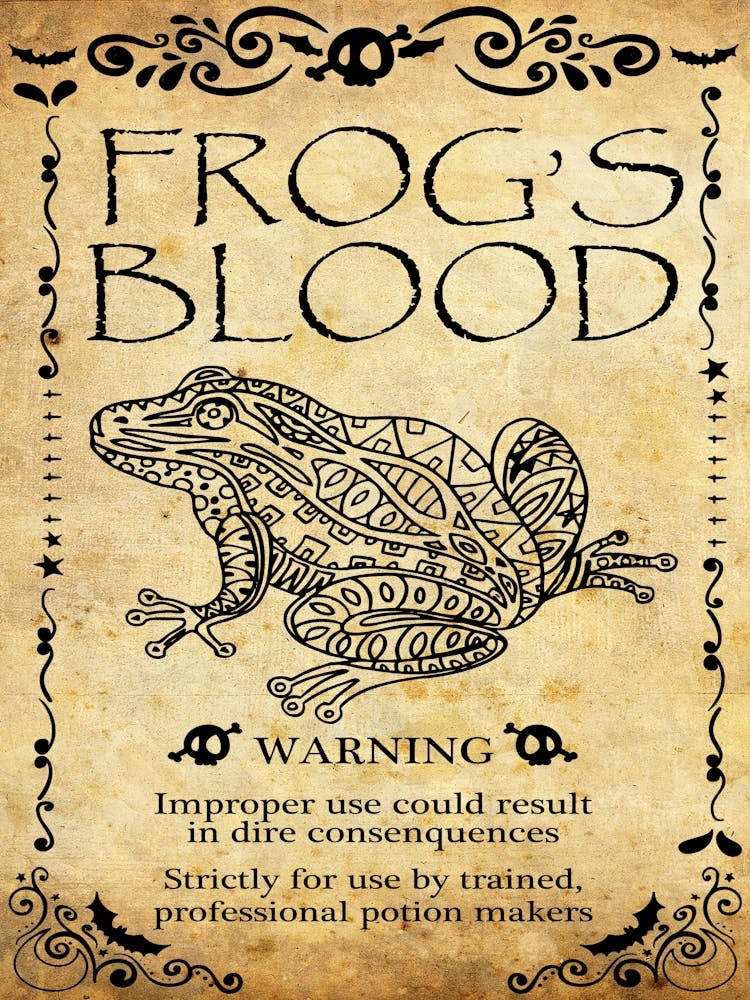 Frog Blood, Halloween Poster