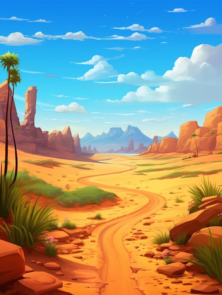 Sahara Desert Cartoon 1