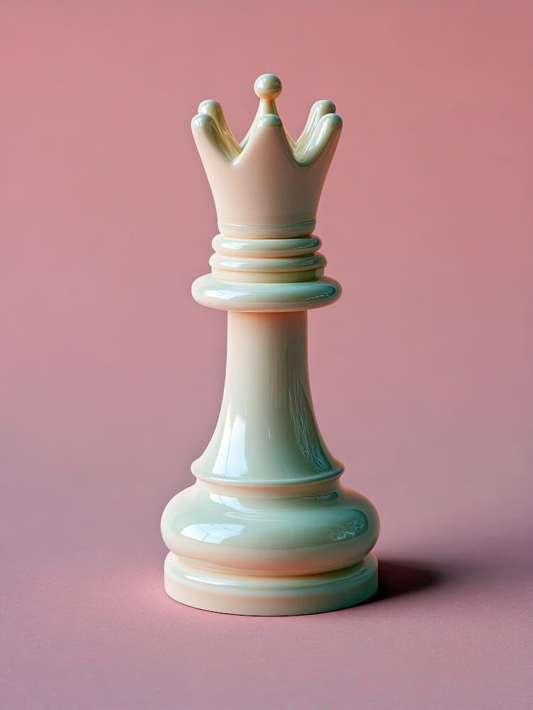 White Chess King Piece
