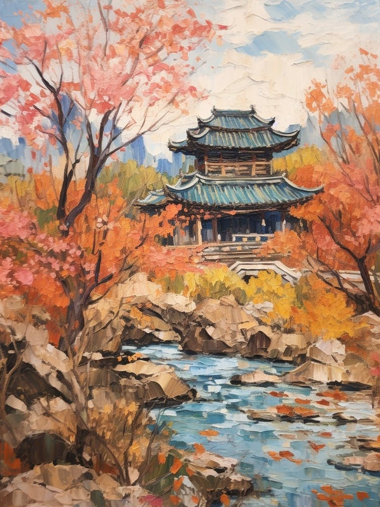 Autumn Gardens Painting Summer Palace China 2