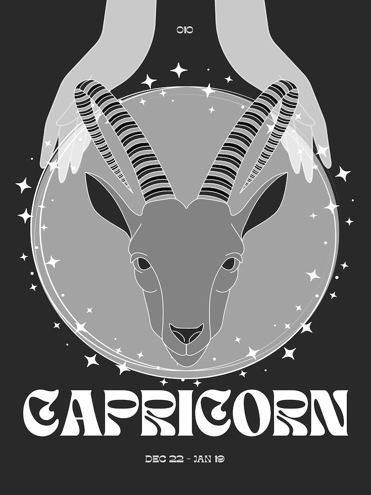 Black Zodiac Capricorn