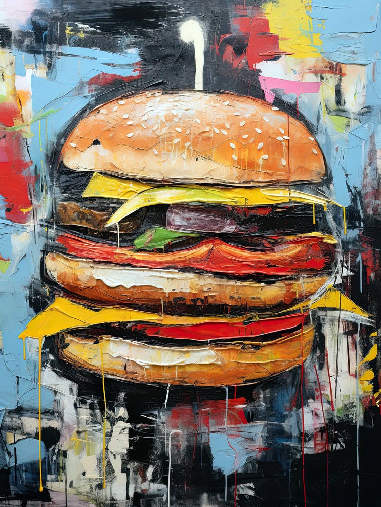 Burger 44 Basquiat-Stil