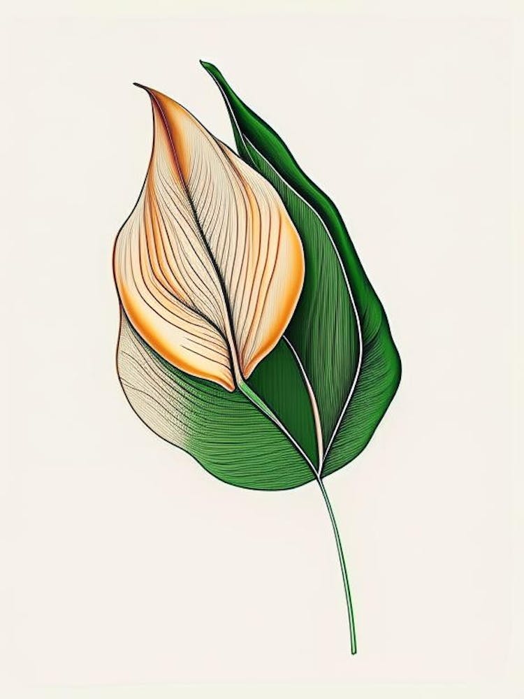 Tulip Leaf Warm Tones 3