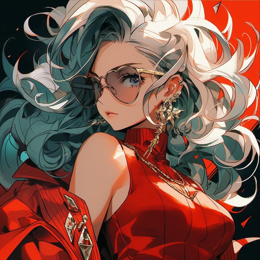 A stylish anime girl 1