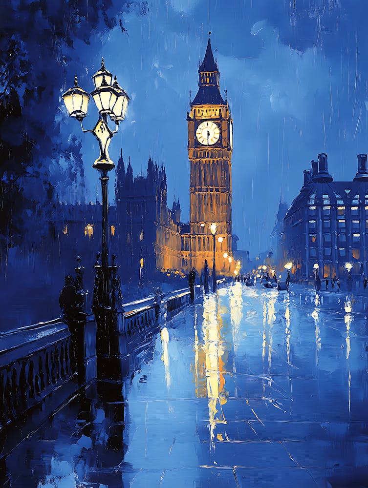 Fantasy Rainy Night In London 18