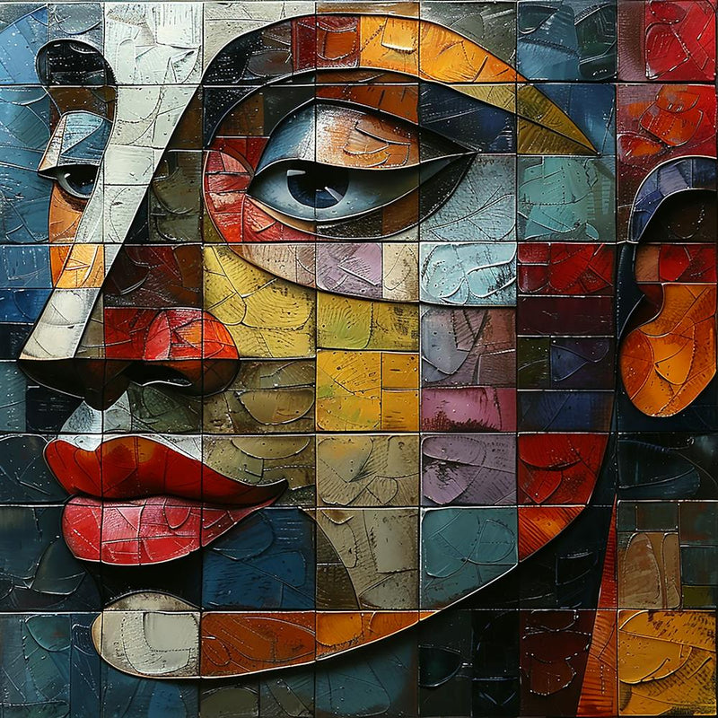 Abstraction D'un Visage De Femme 9