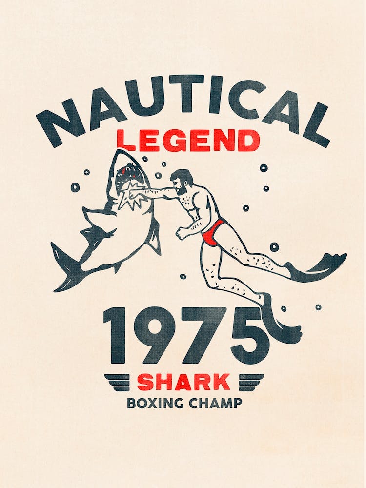 Nautical Legend Shark Punch Art