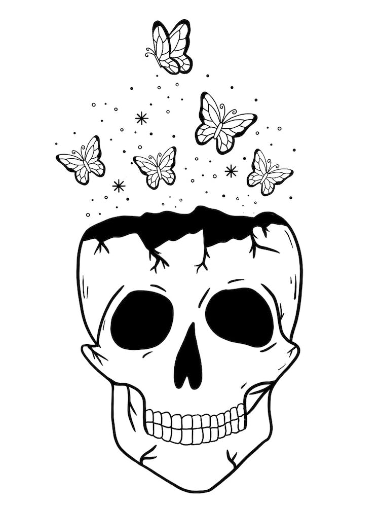 Butterfly Skull