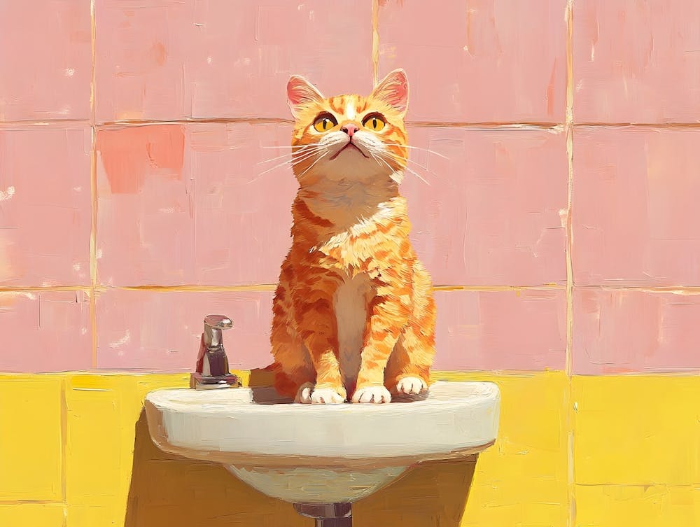 Bathroom Cats 6