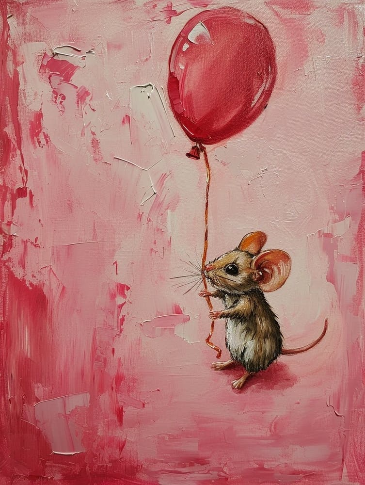 Süße Maus 1 Mit Ballon
