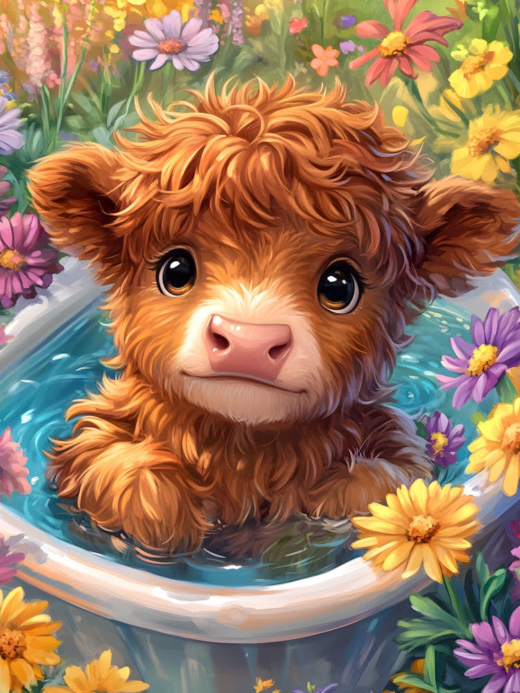 Cow In A Tub 3