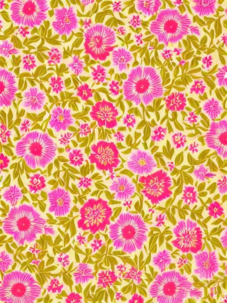 Zantedeschia Aethiopica Floral Print Retro Pattern 2 Flower