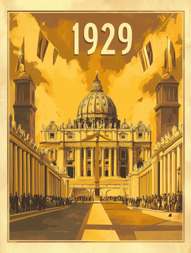 Aihrgdesign A Vintage Historical Poster Celebrating Vatican C 61be1932 49cf 422c 809f 8415faa6d4e9 0