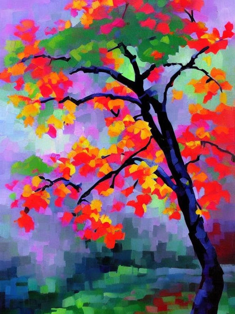 Japanese Snowbell Tree Cubist