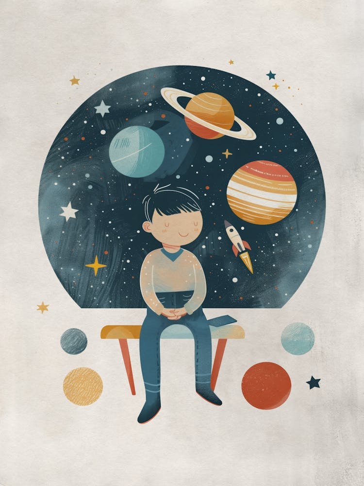 Boho Nursery 13 Astronomer