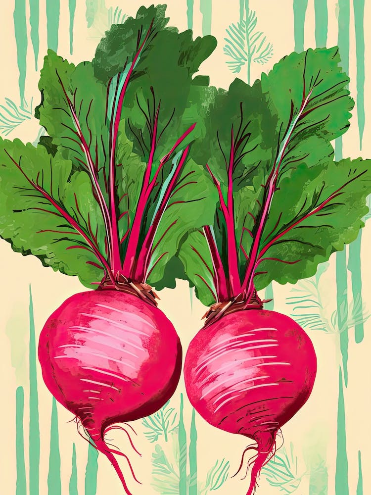 Rote Bete Sommer Illustration 2
