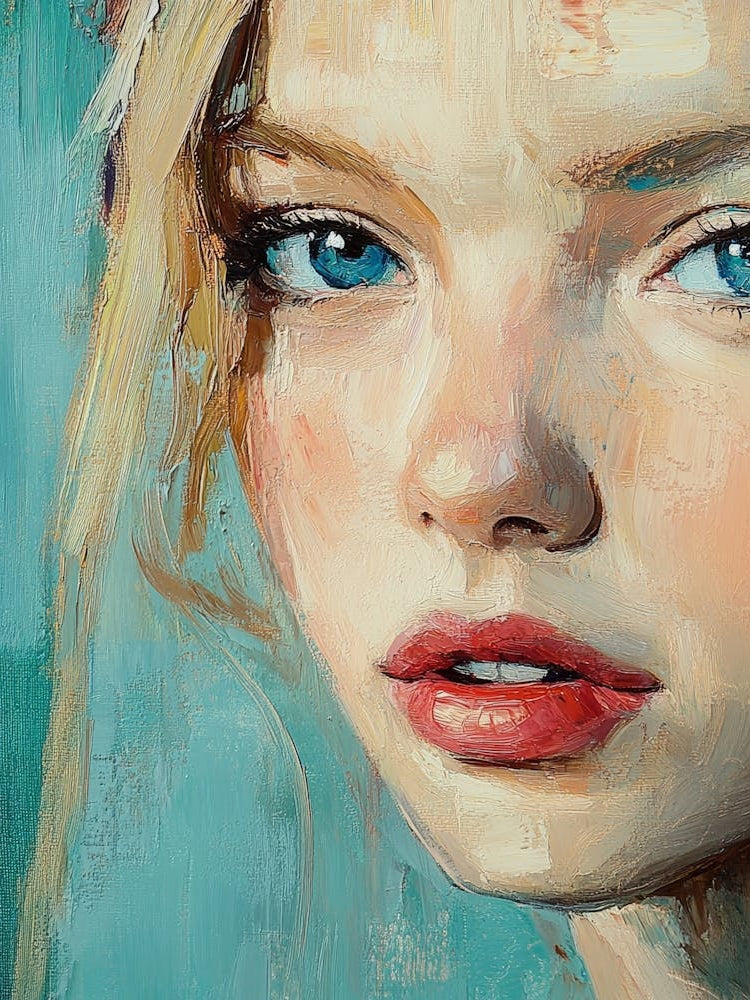 Portrait Of A Girl With Blue Eyes 1