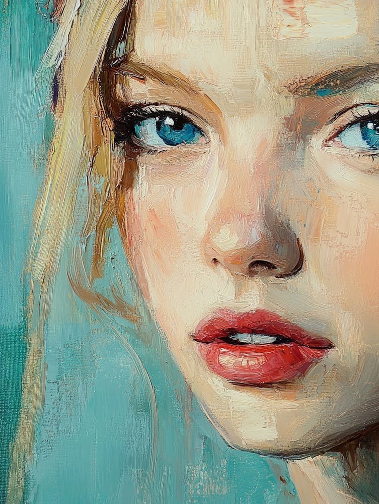 Portrait Of A Girl With Blue Eyes 1