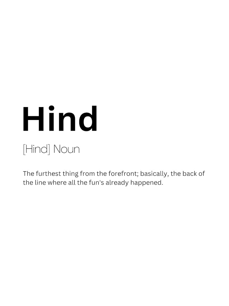 Hind Definition Meaning