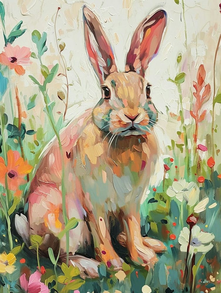 Satin Rabbit Painting 3