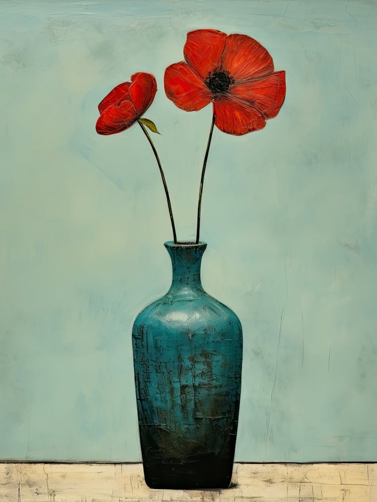 Poppies In A Vase