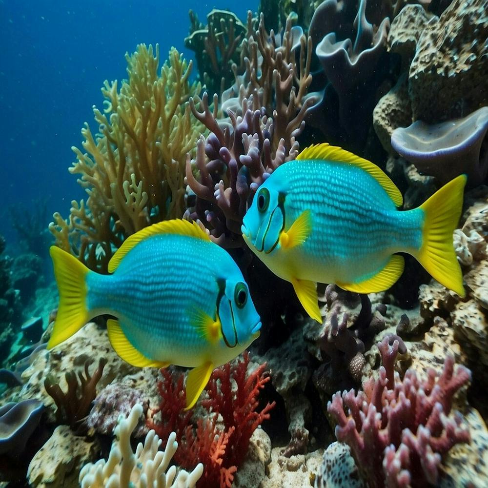 Blue And Yellow Fish