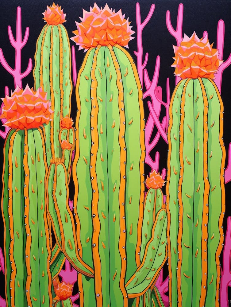 mexikanischer kaktus Mexikanischer Stil Kaktus-Illustration Wollfackel-Kaktus 1 Art Print by  Botanic Studio – Fy!