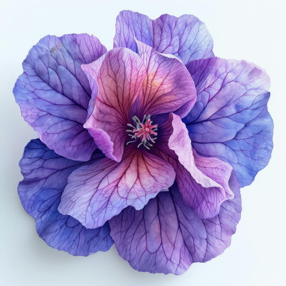 Purple Hibiscus Flower 1