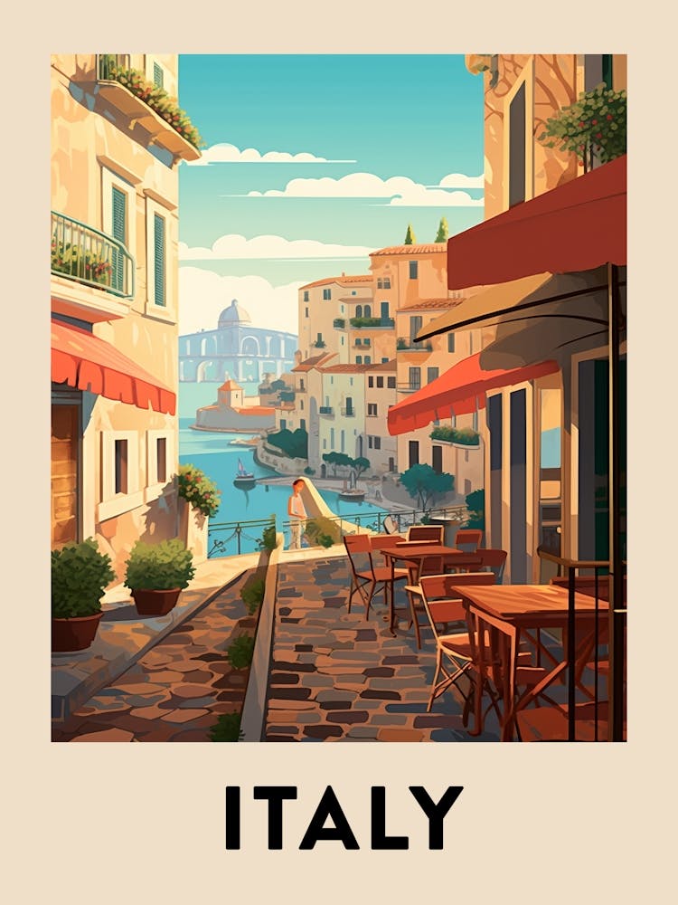 Vintage Travel Poster Italy 4