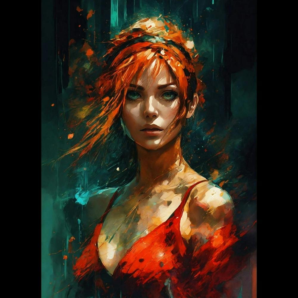 A Ultra Realistic Poster Of Nami From One Piece In (1)