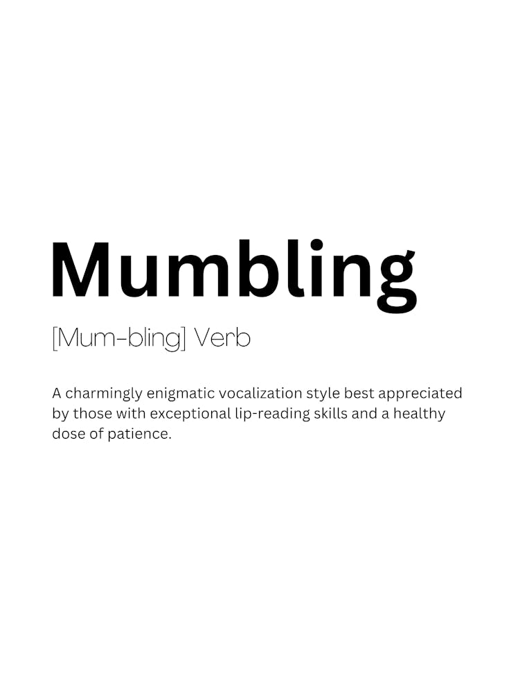 Mumbling Definition Bedeutung 1