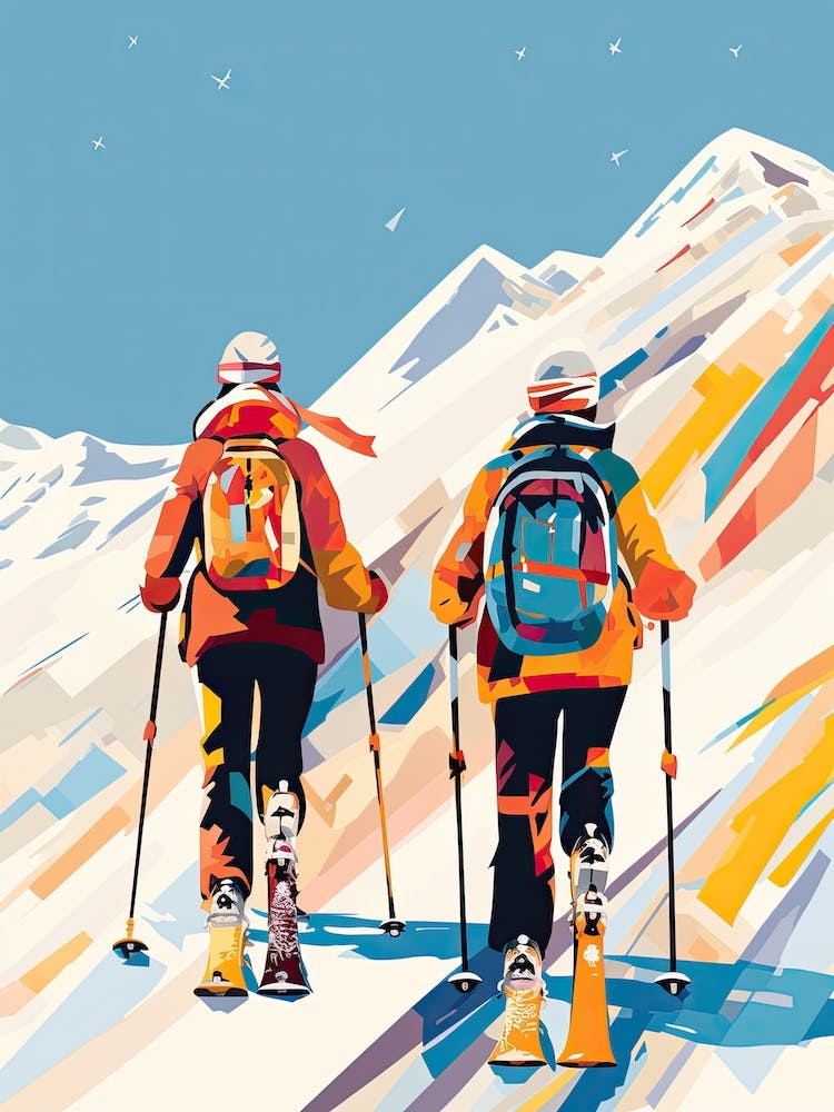Meribel   France, Ski Resort Illustration 3
