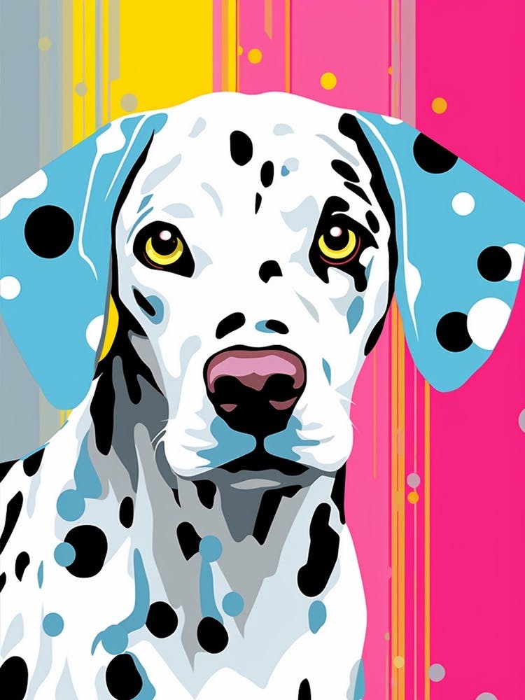 Bright Pop Art Dalmation 3