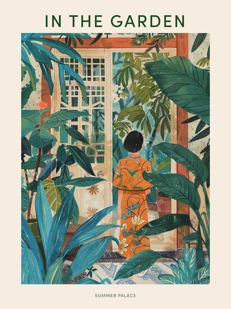 Affiche Dans le Jardin Palais d'Été Chine 3