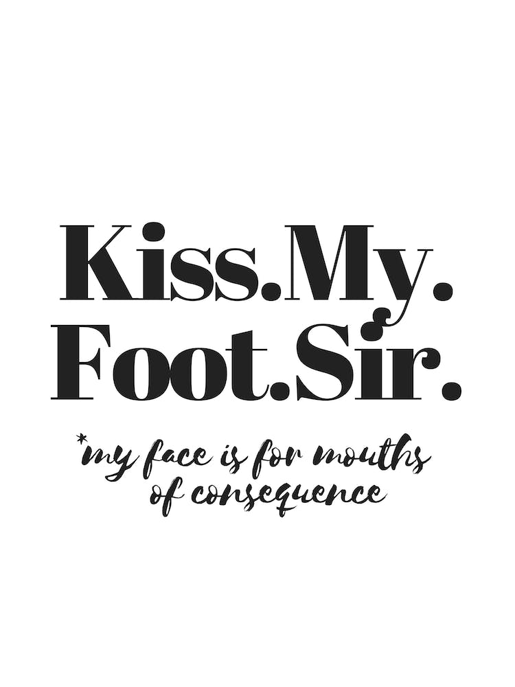 Thomas Hardy Kiss My Foot
