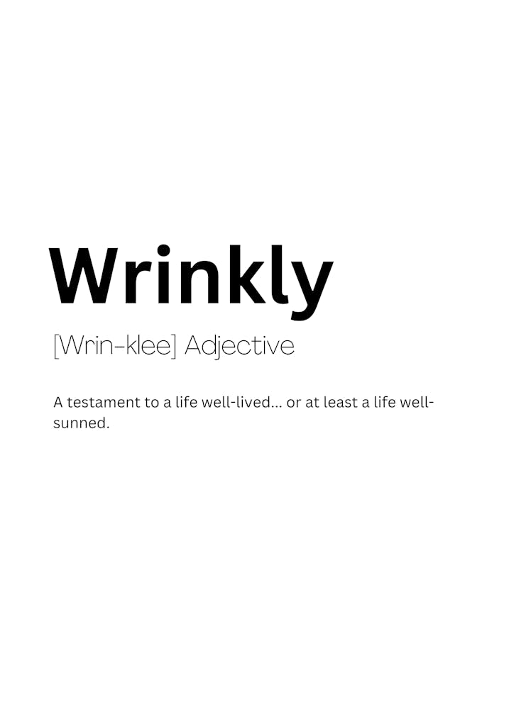 Wrinkly Definition Meaning