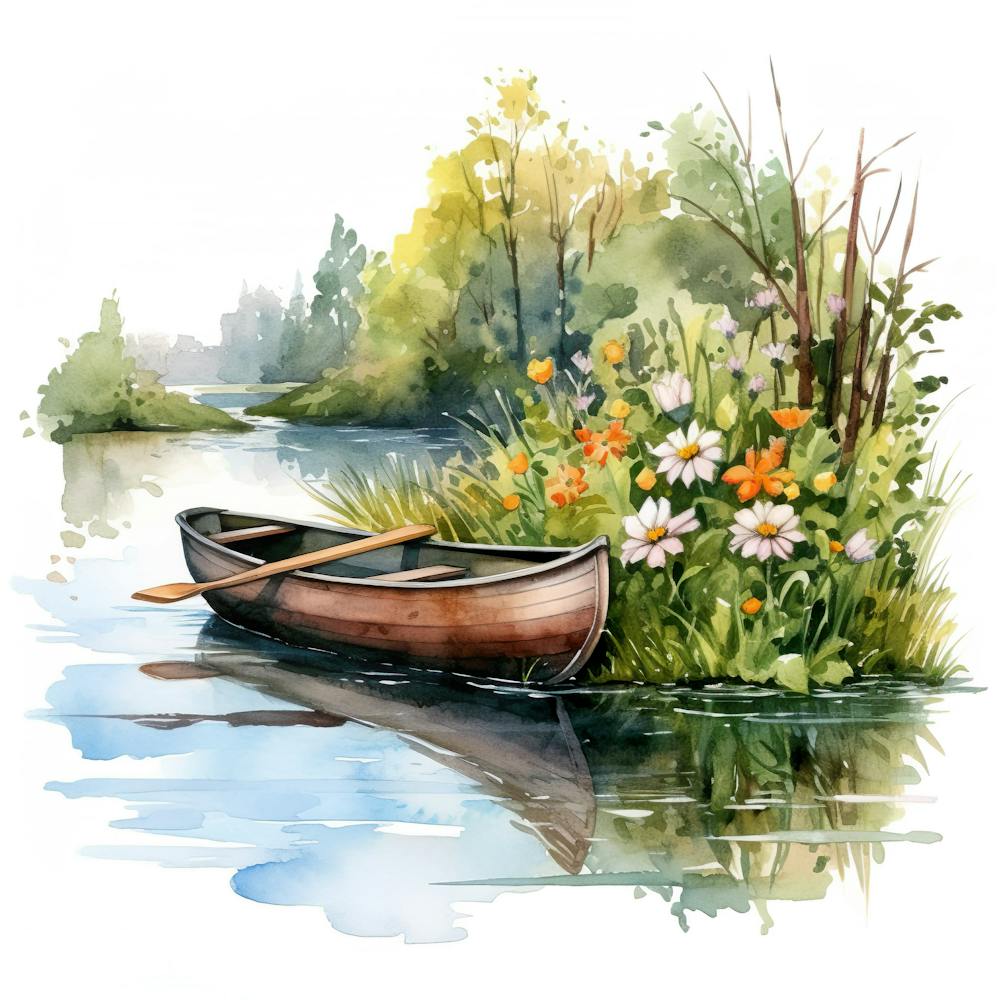 Canoe On The River