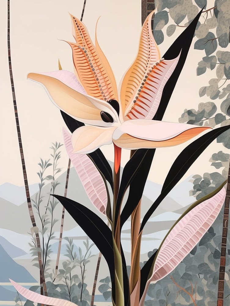 Flower Illustration Heliconia 1