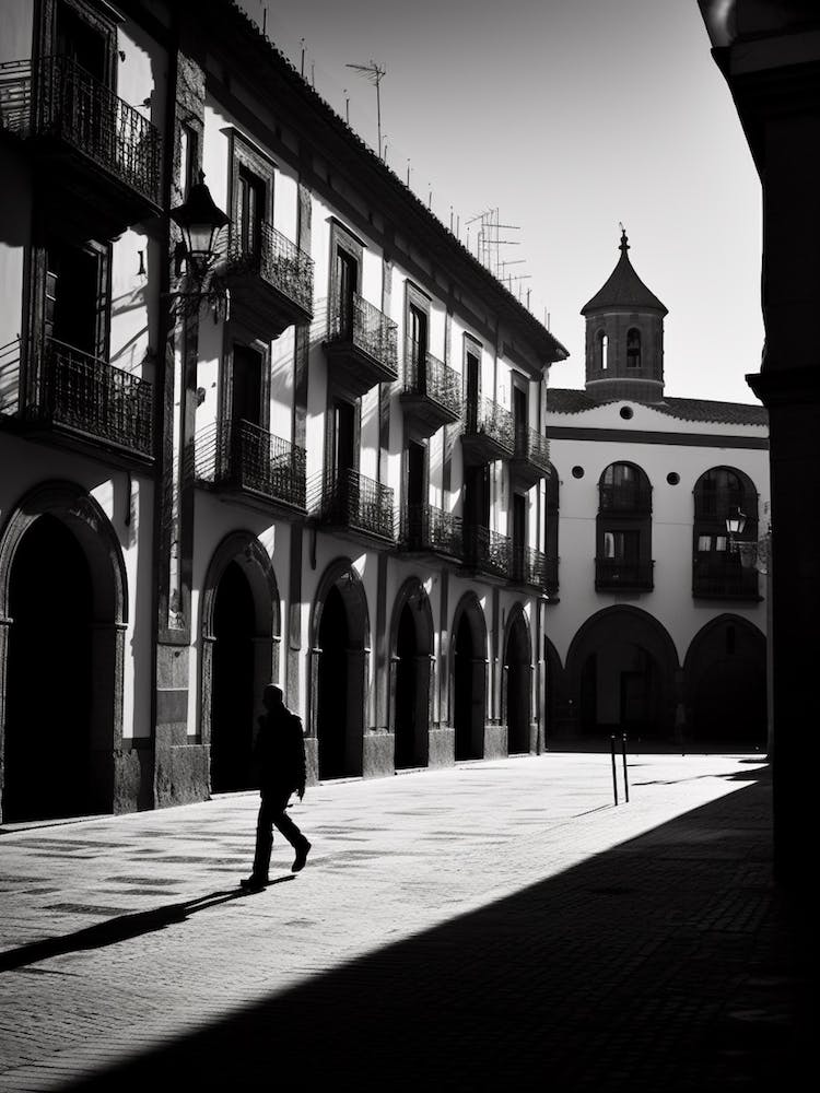 Alcala De Henares, Spain, Black And White Analogue Photography 2