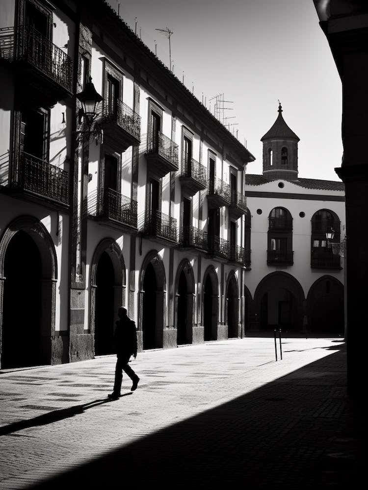 Alcala De Henares, Spain, Black And White Analogue Photography 2