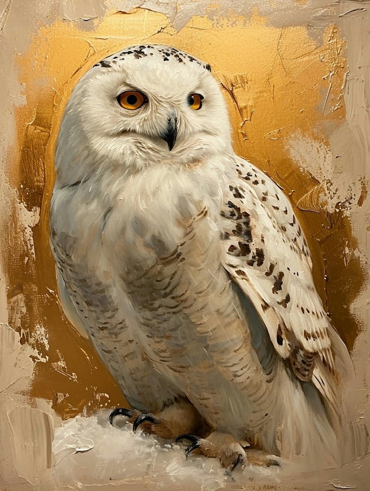 Snowy Owl Painting 1