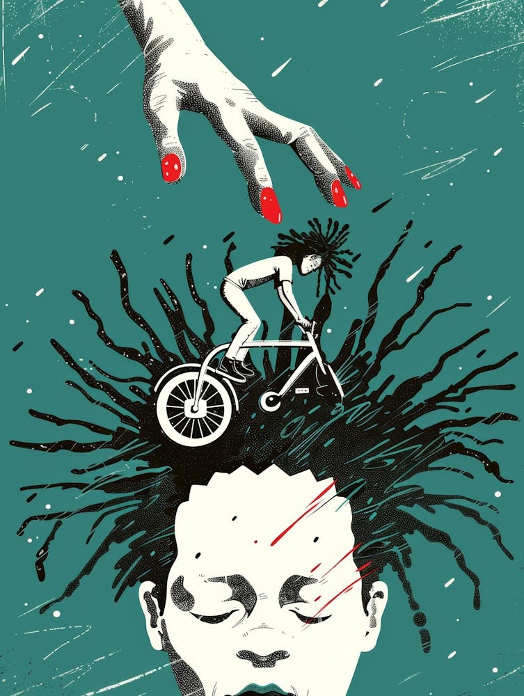Woman On A Bike