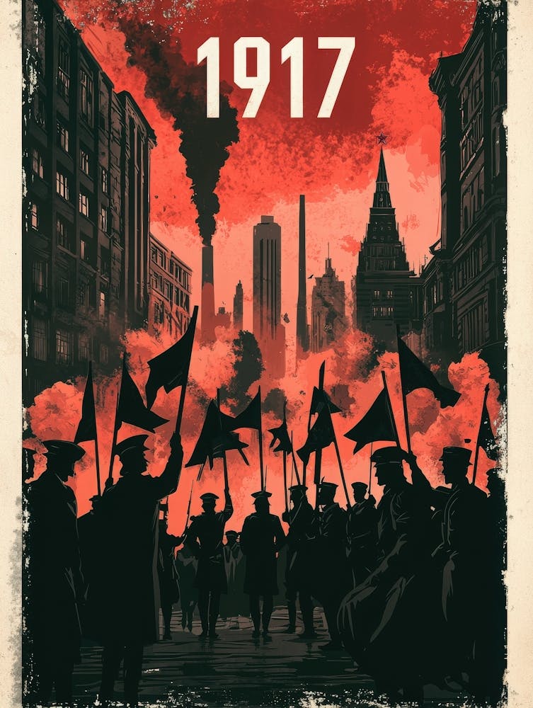 Aihrgdesign Affiche politique vintage représentant le russe 8