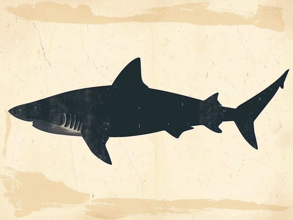 Tiger Shark Grey Silhouette 6