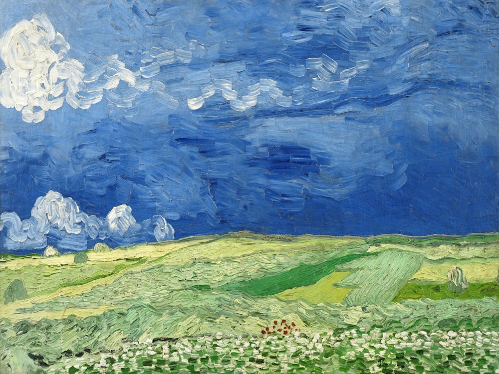 Wheatfield Under Thunderclouds (1890), Vincent Van Gogh